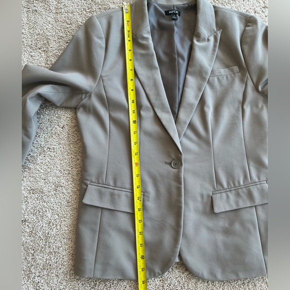 Apt. 9 Grey Single Button Lined Blazer - Picture 8 of 9